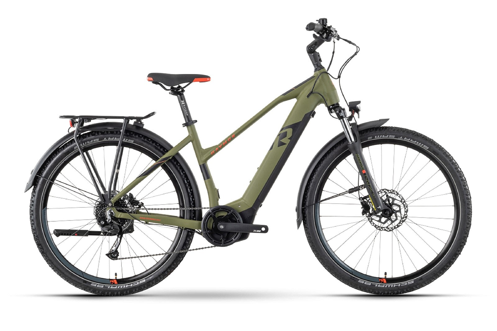 Raymon CrossRay E 5.0 - 500 Wh / 14.5 Ah - 2024 - 27,5 Zoll - Trapez