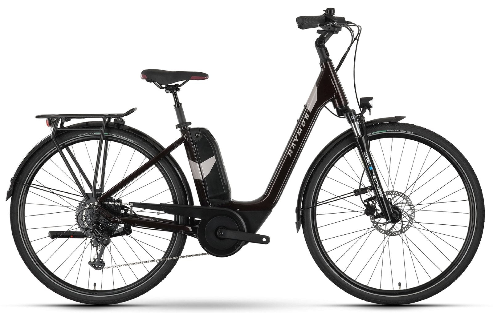 Raymon CityRay E 5.0 SE - 500 Wh / 14.5 Ah - 2024 - 28 Zoll - Tiefeinsteiger