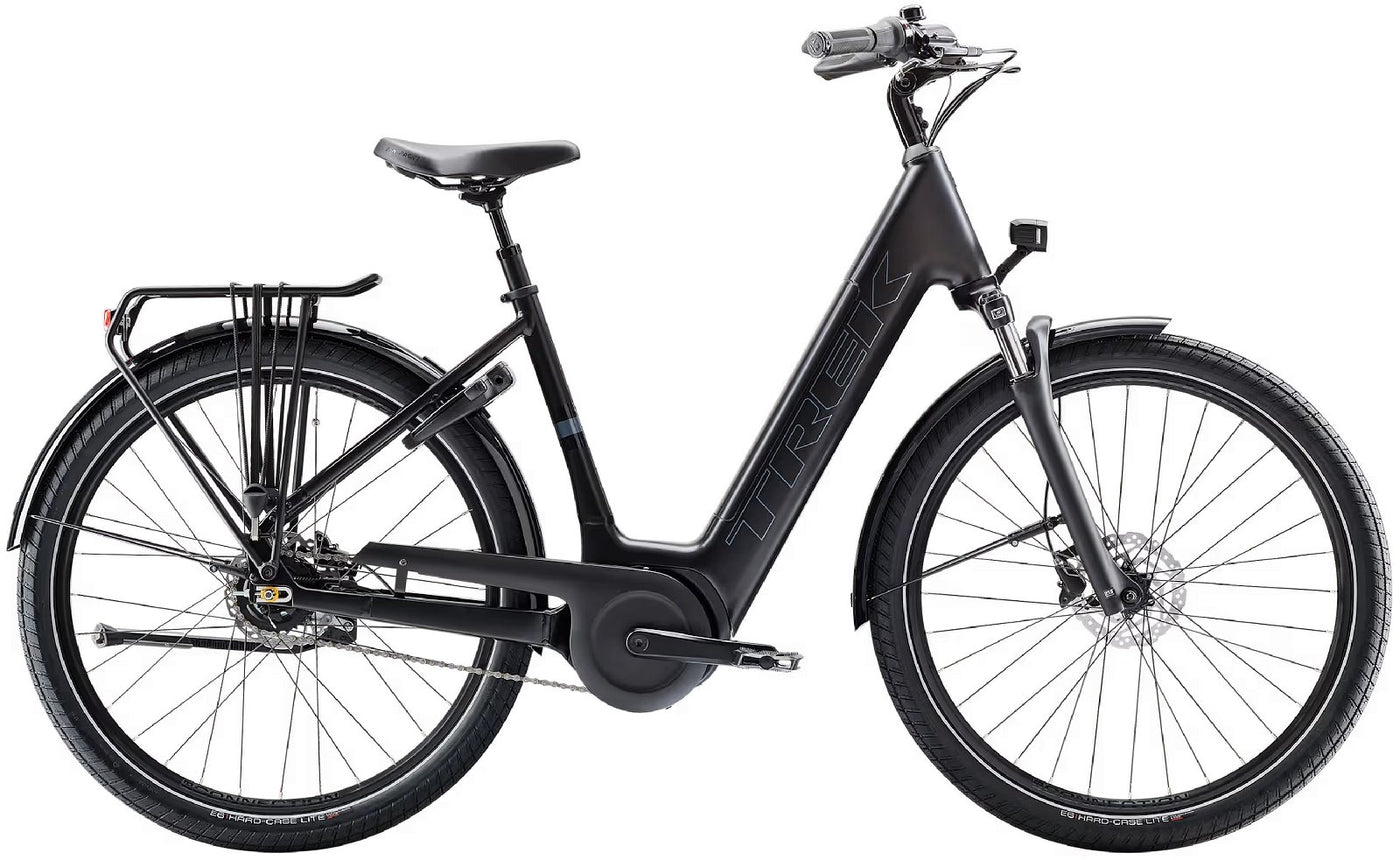 Trek District+ 4 Coaster Lowstep - 400 Wh - 2025 - 27,5 Zoll - Tiefeinsteiger