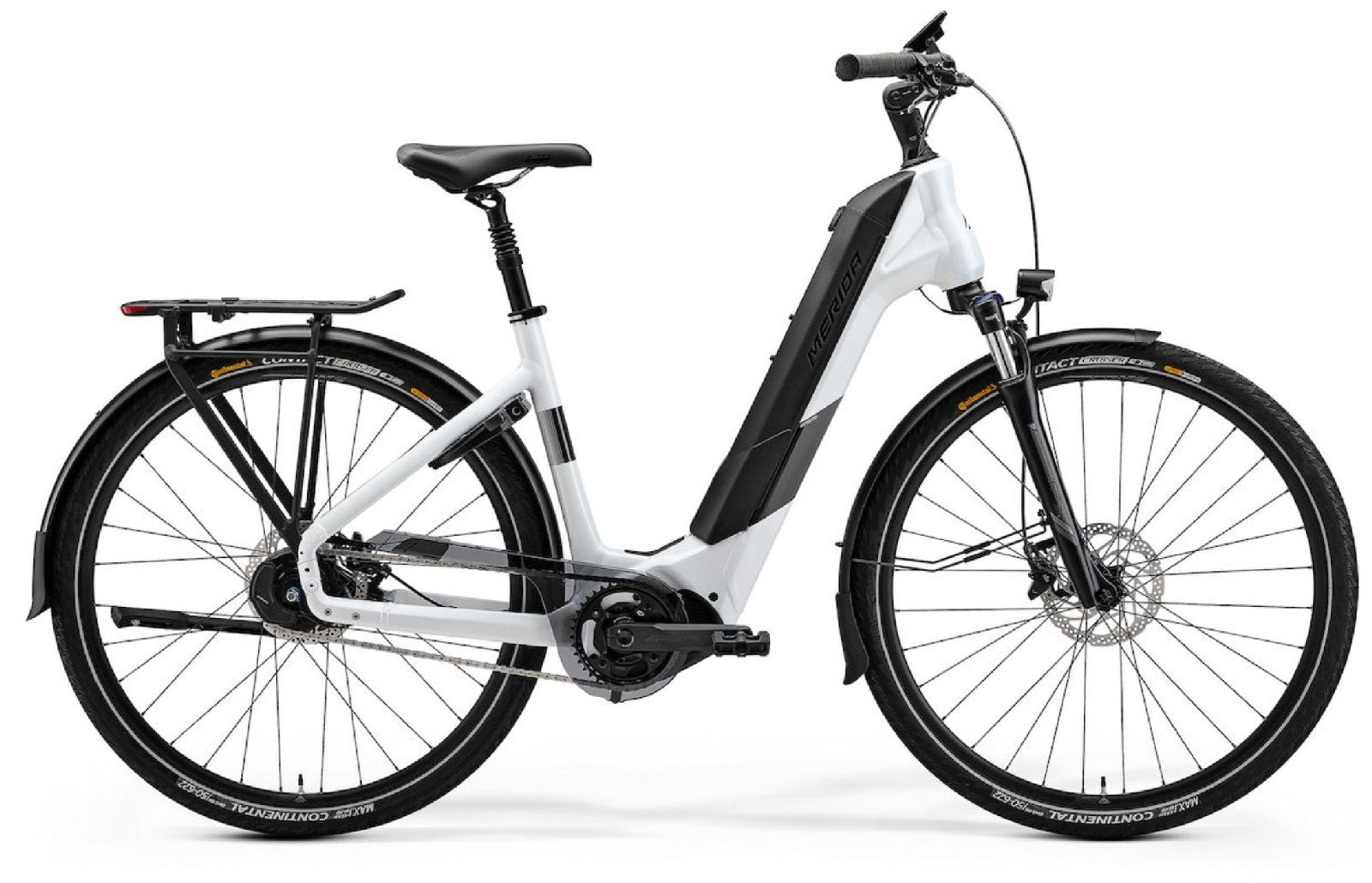 e mountainbike merida eSPRESSO CITY 775 EQ – 712 Wh, Tiefeinsteiger GRACE_SALE A durable aluminium frame Diamant Achat Motorversion:250w/25km/h