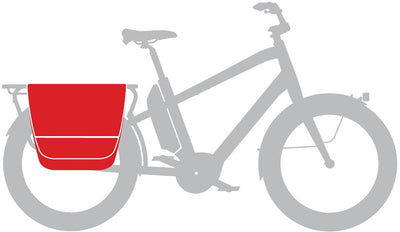 10-15cm x 46 x 42cm City Pannier Bag