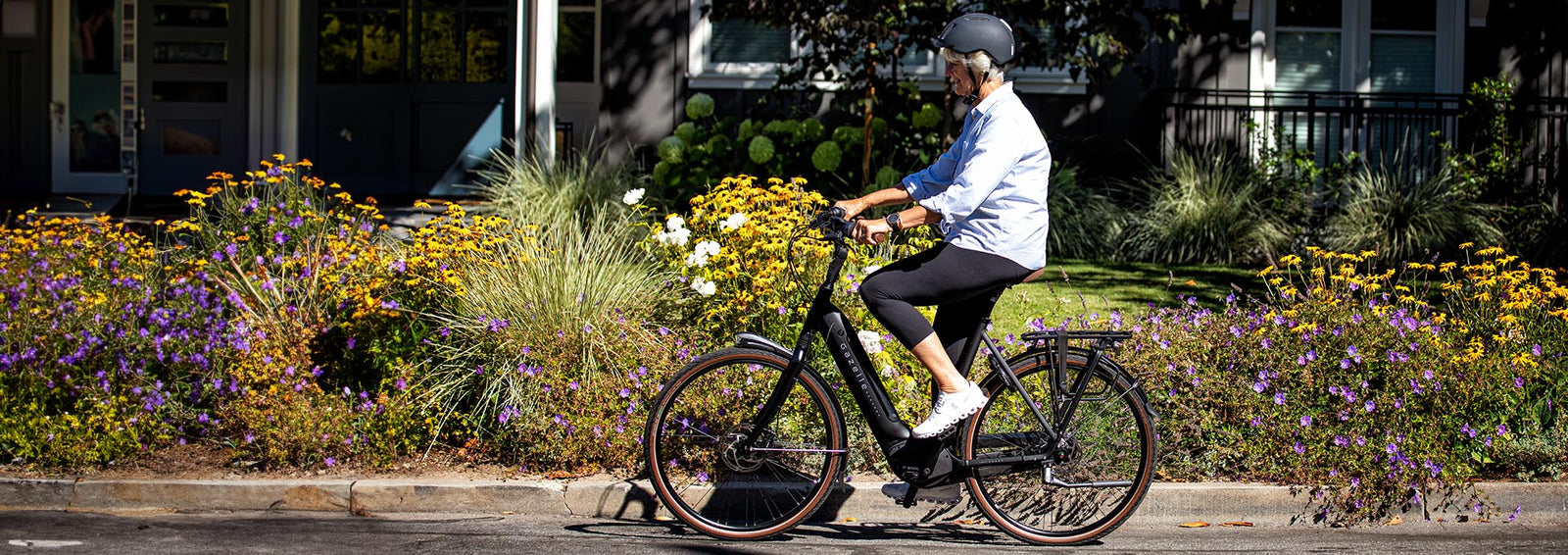Gazelle E-Bike in Bewegung