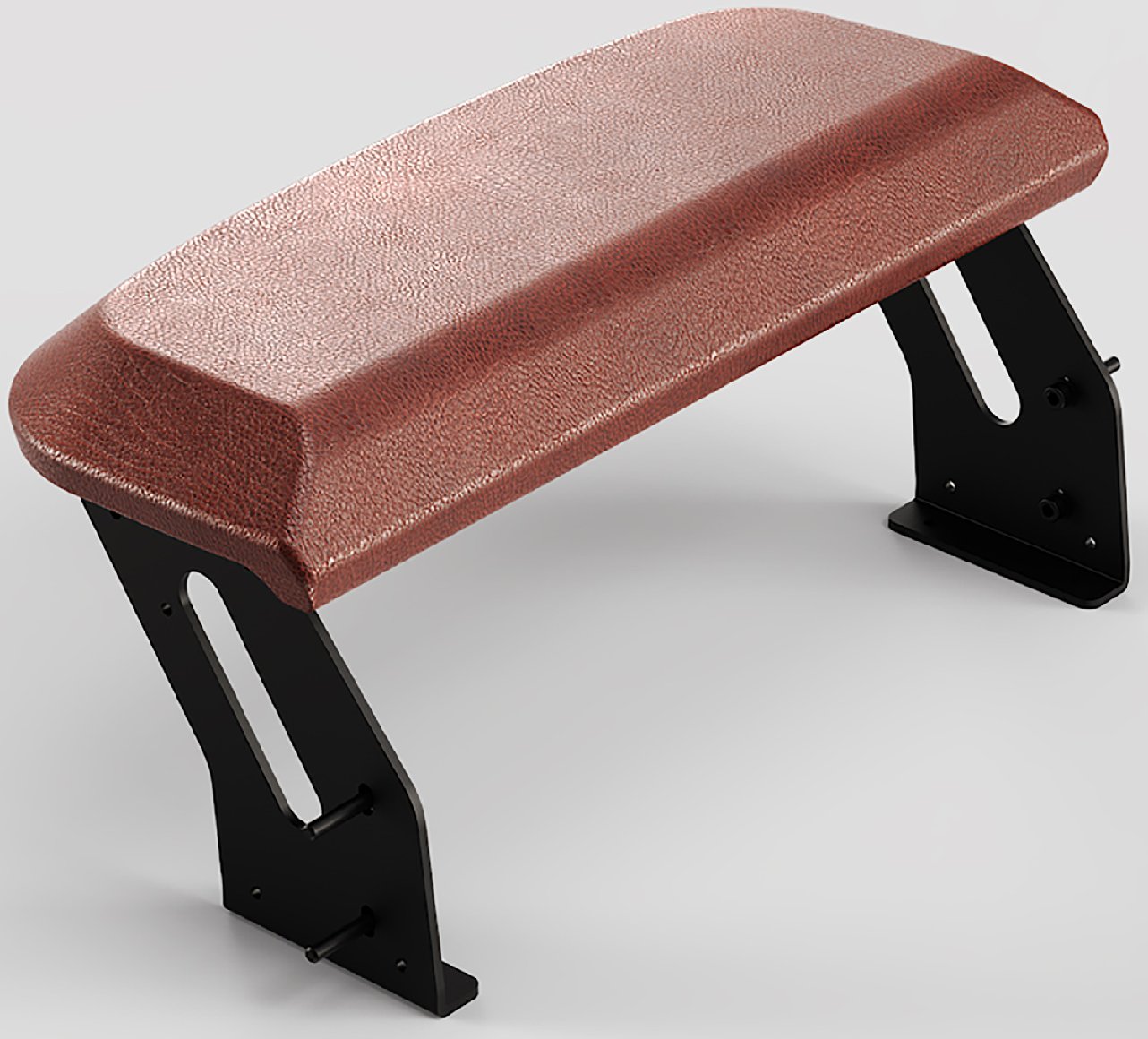 Vordere Sitzbank braun mit Gurt