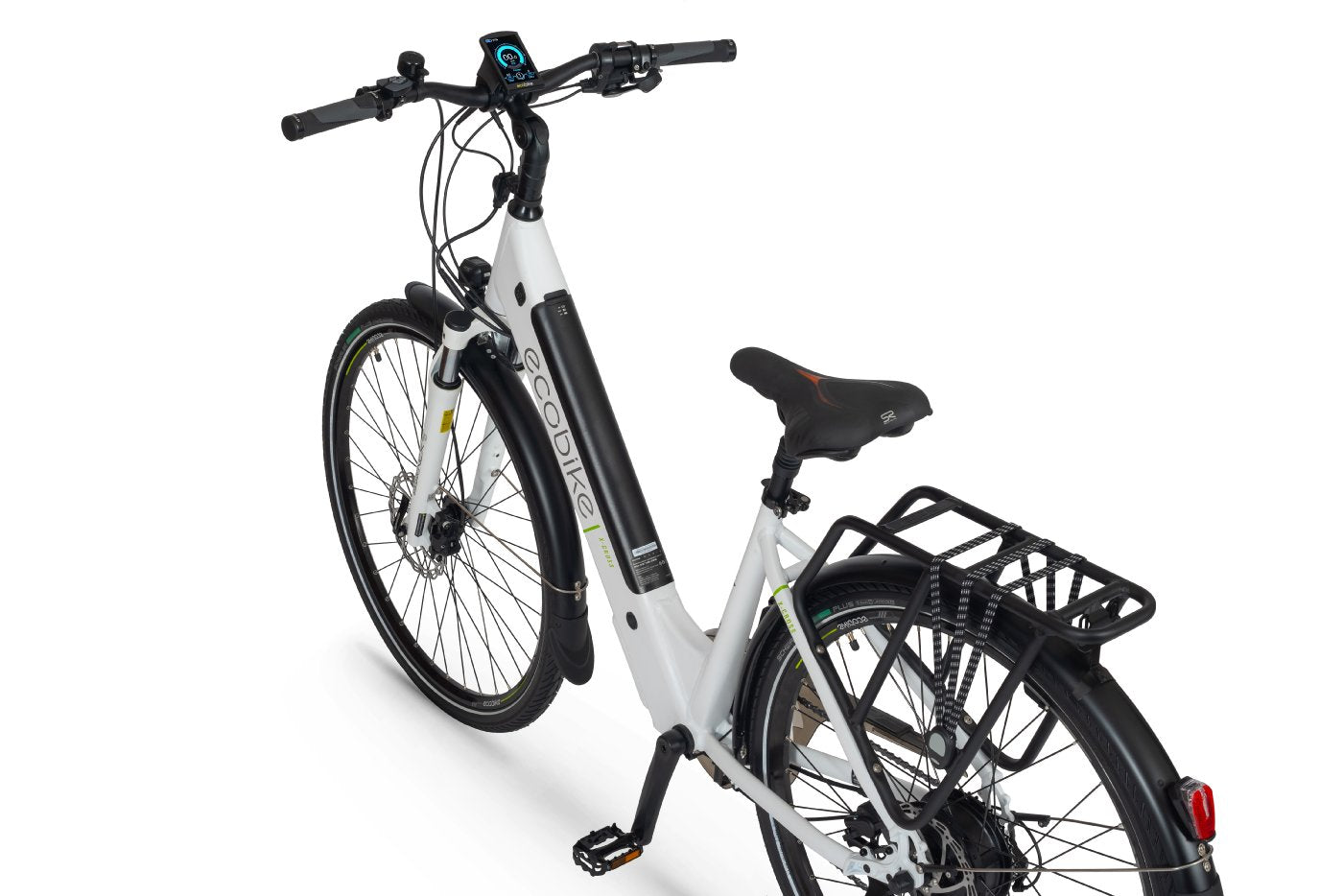 Ecobike XCross White - 630 Wh - 2023 - 28 Zoll - Tiefeinsteiger